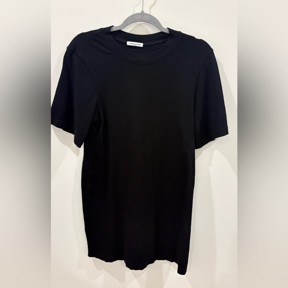 Cotton Citizen Jet Black T Shirt Dress